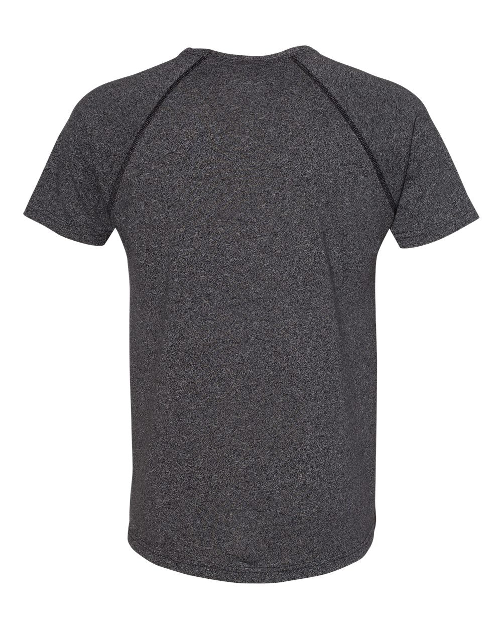 Next Level 2050 Men's Mock Twist Raglan Tee in Black, back