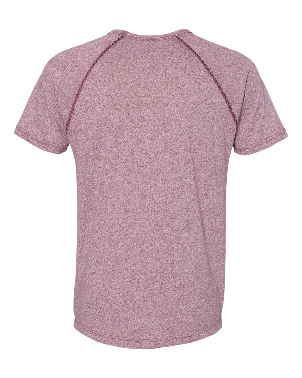 Next Level 2050 Men's Mock Twist Raglan Tee in Tech Maroon, back