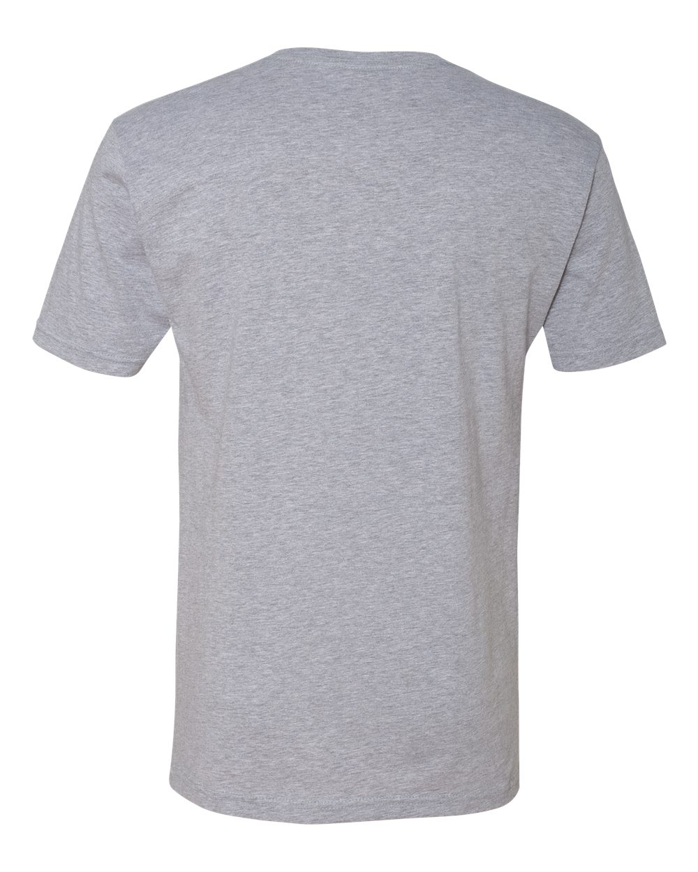 Next Level 3200 Unisex Cotton V-Neck Tee in Heather Grey, back