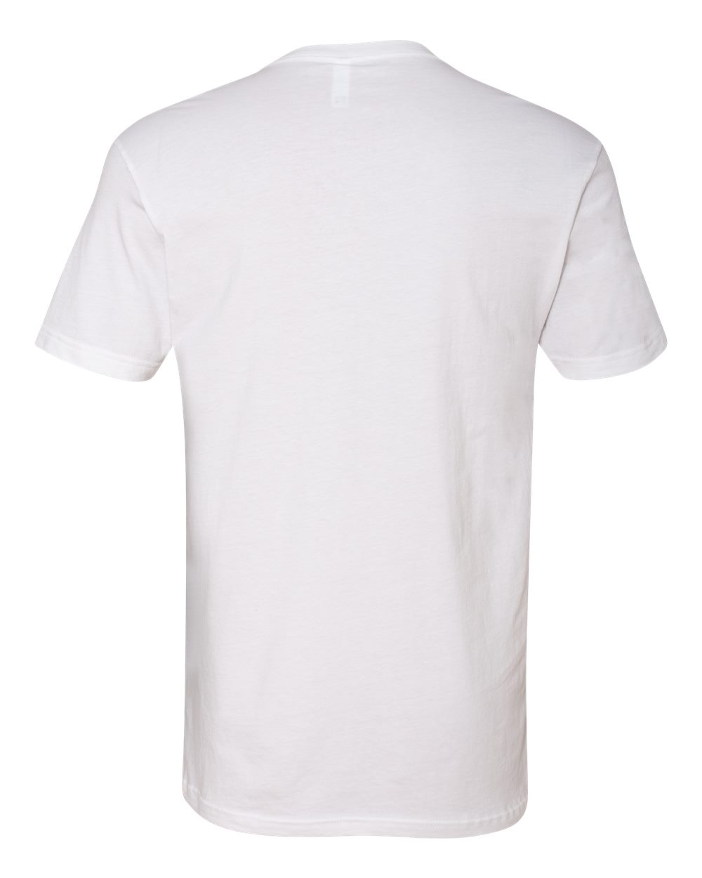 Next Level 3200 Unisex Cotton V-Neck Tee in White, back