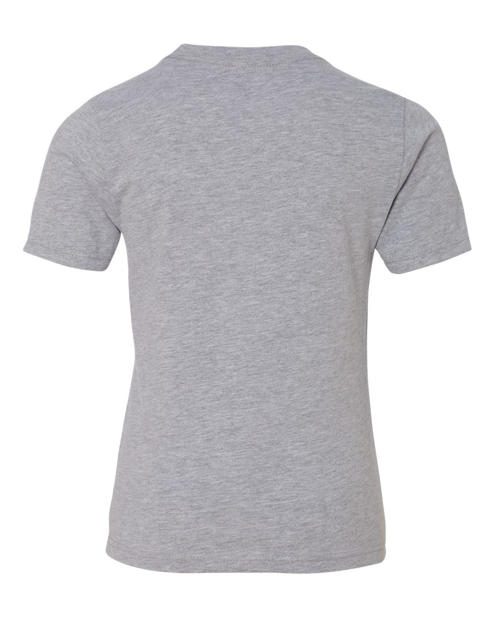 Next Level 3310 Youth Cotton Tee in Heather Grey, back