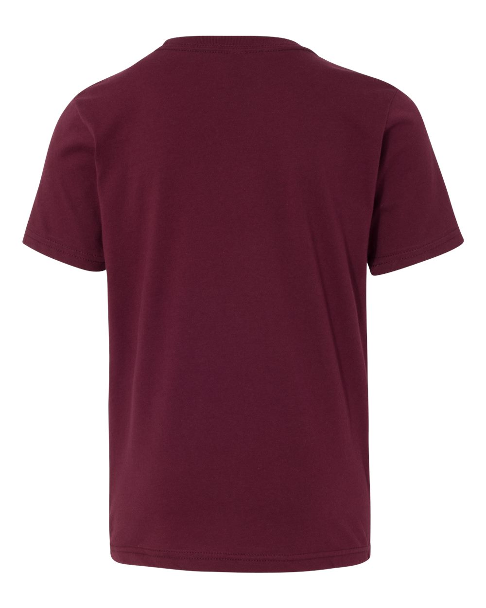 Next Level 3310 Youth Cotton Tee in Maroon, back