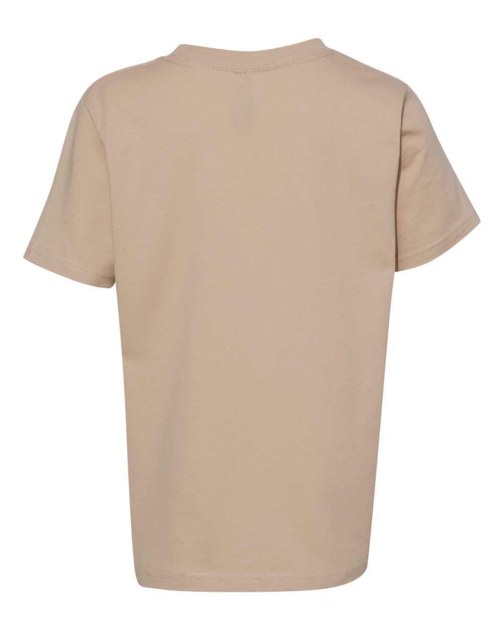 Next Level 3310 Youth Cotton Tee in Tan, back