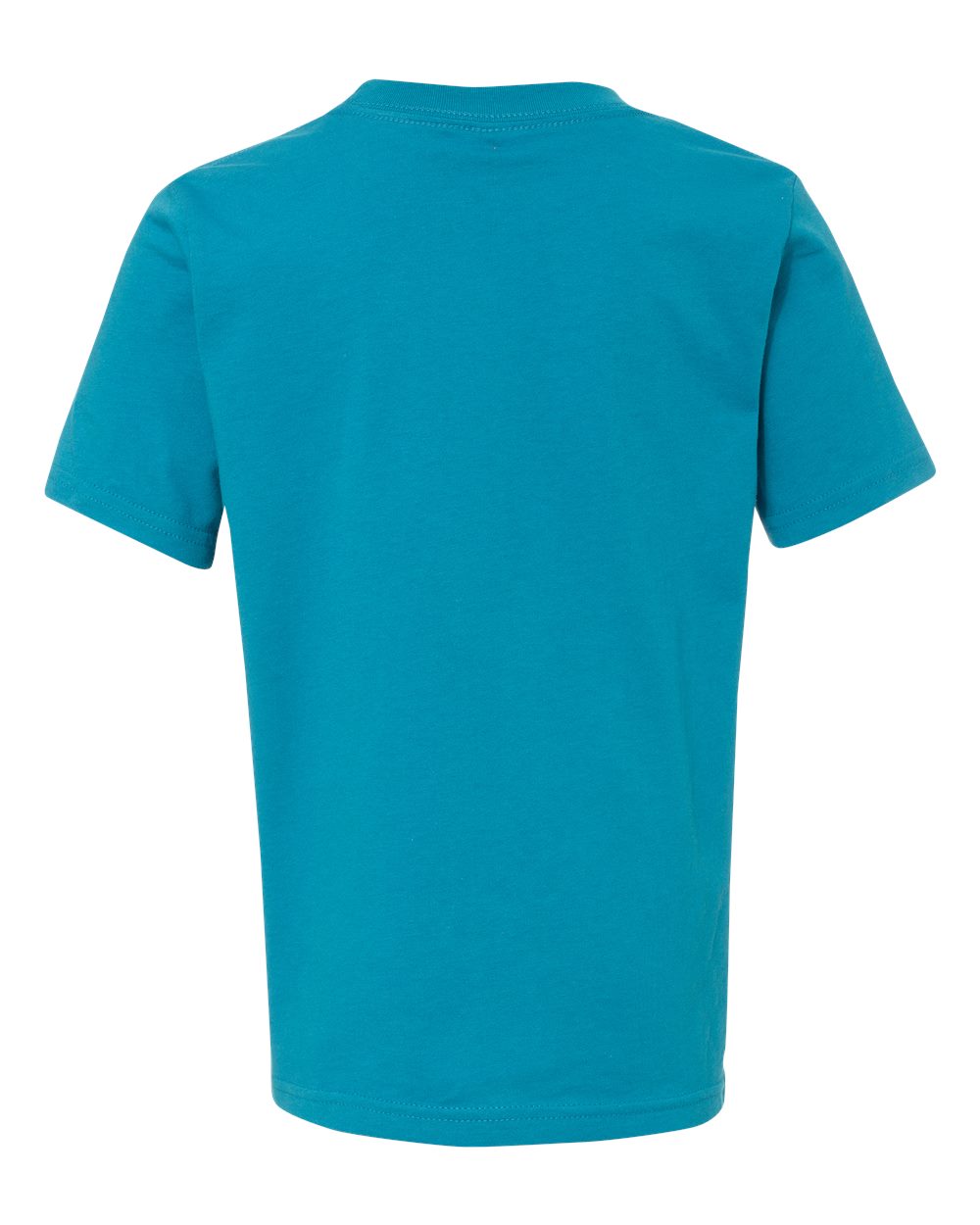 Next Level 3310 Youth Cotton Tee in Turquoise, back