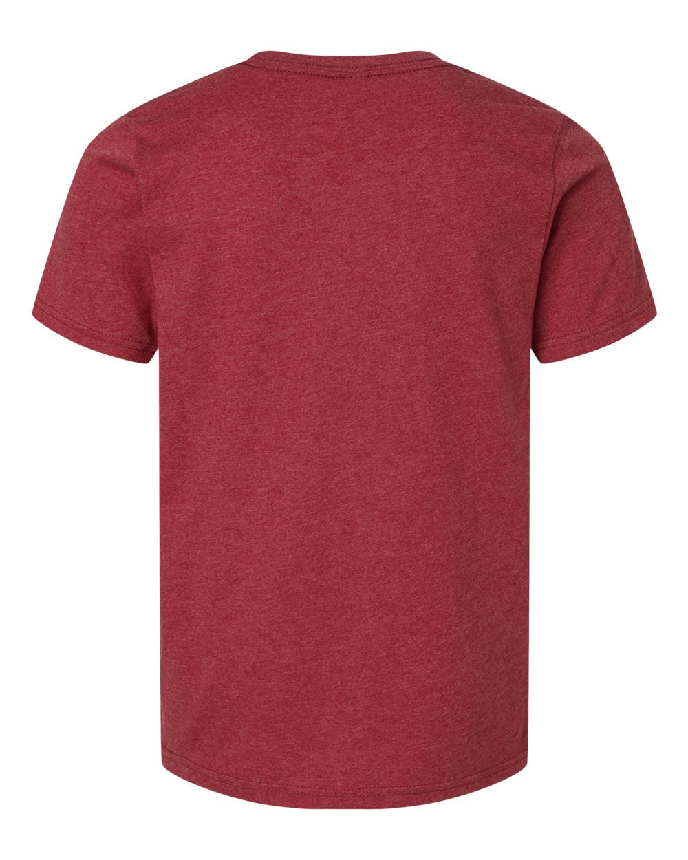 Next Level 3312 Youth CVC Tee in Cardinal, back