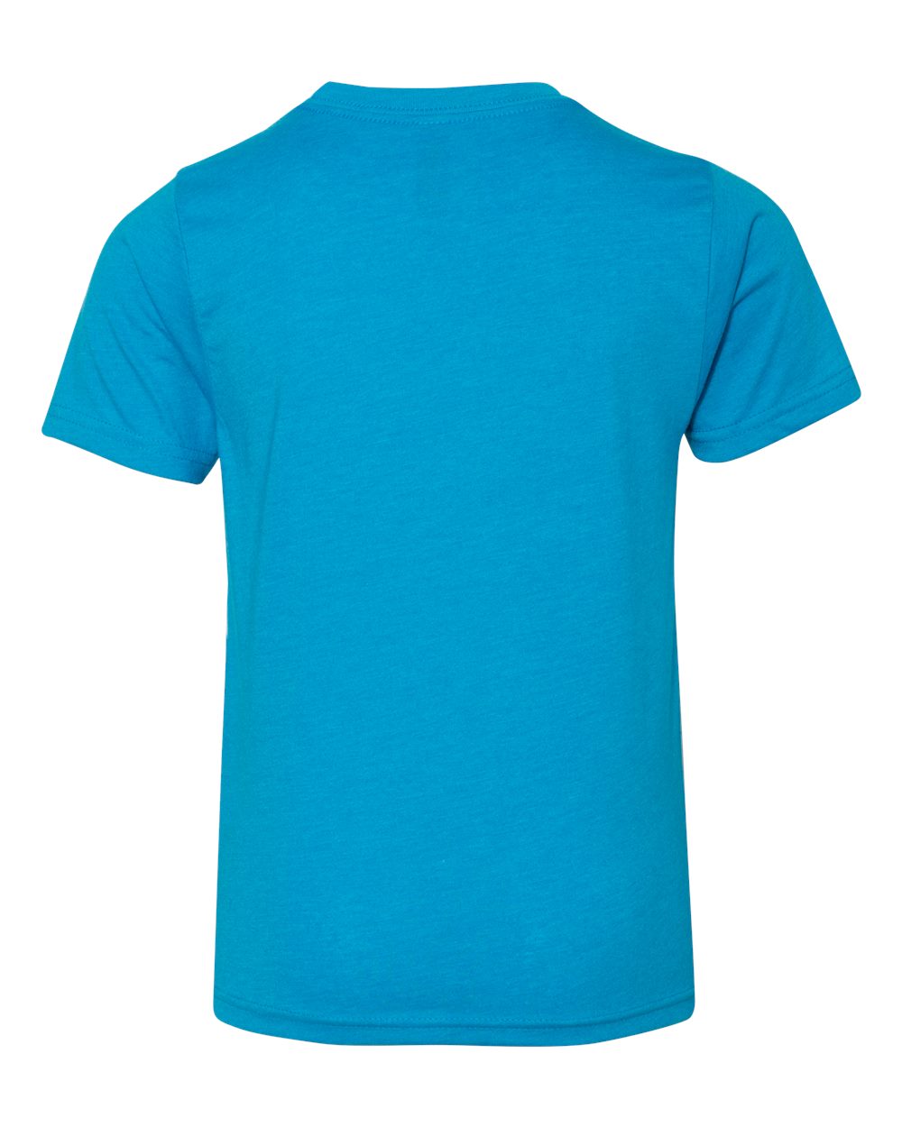 Next Level 3312 Youth CVC Tee in Turquoise, back