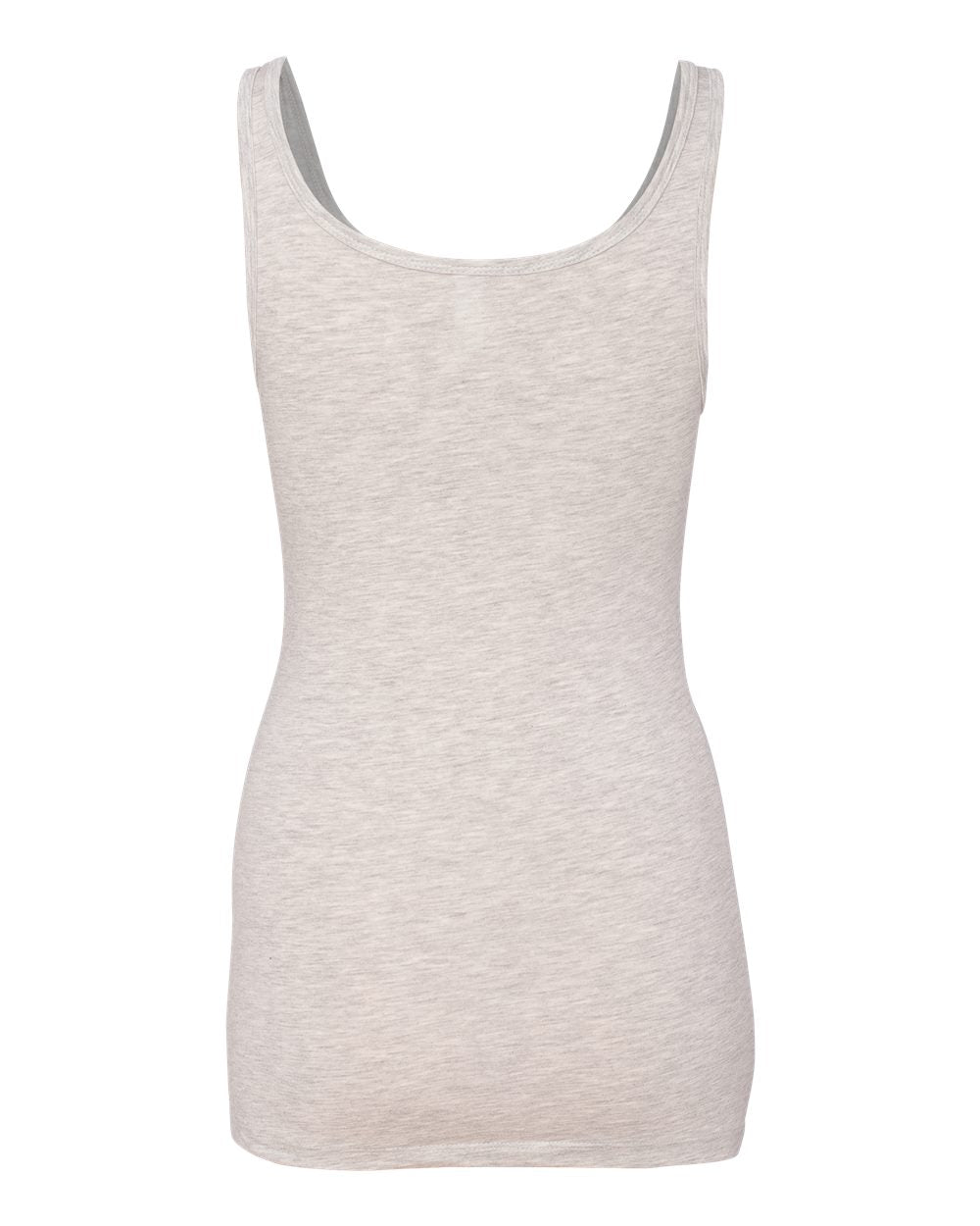 Next Level 3533 Women’s Spandex Jersey Tank in Light Heather Grey, back