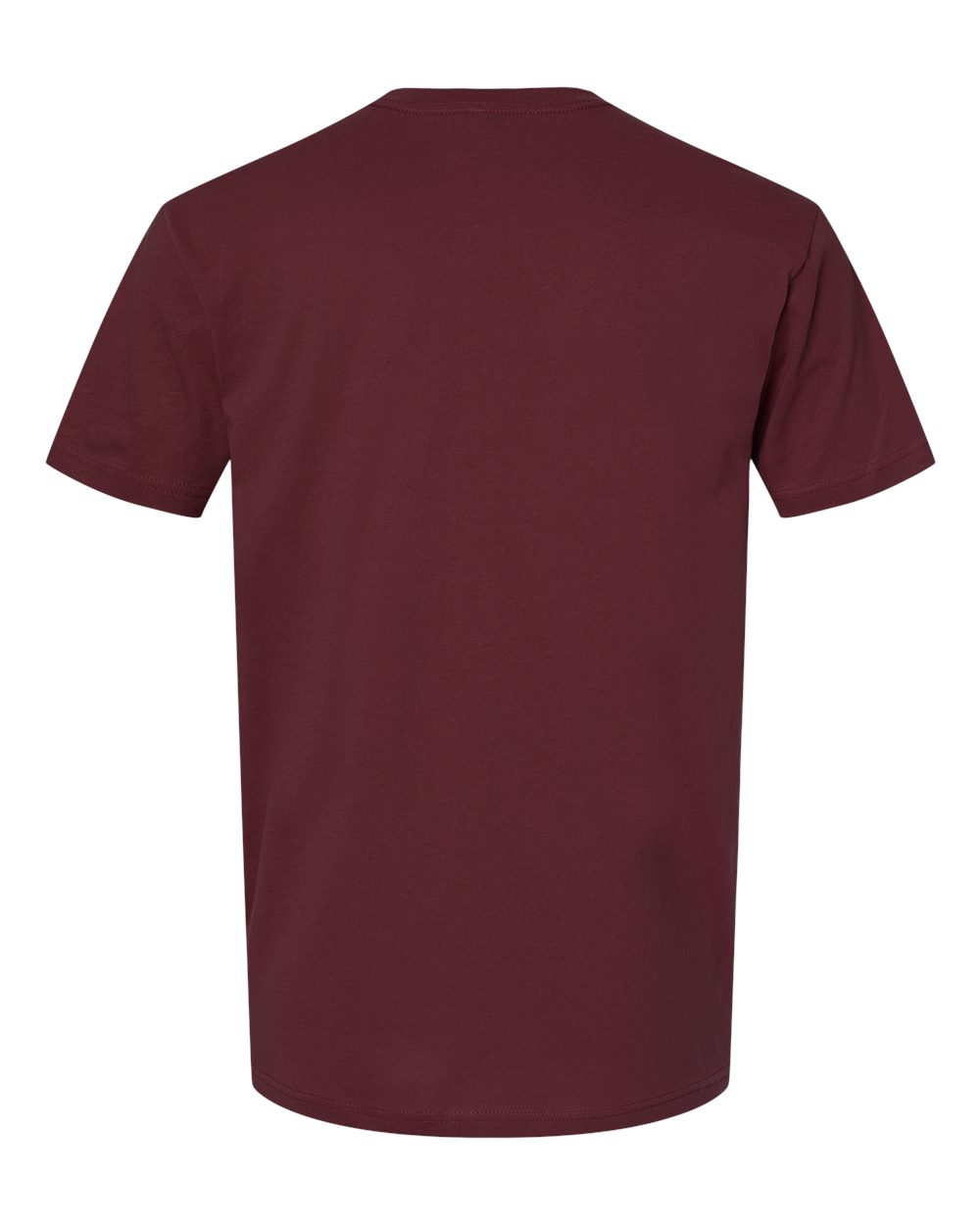 Next Level 3600 Unisex Cotton Tee in Maroon, back