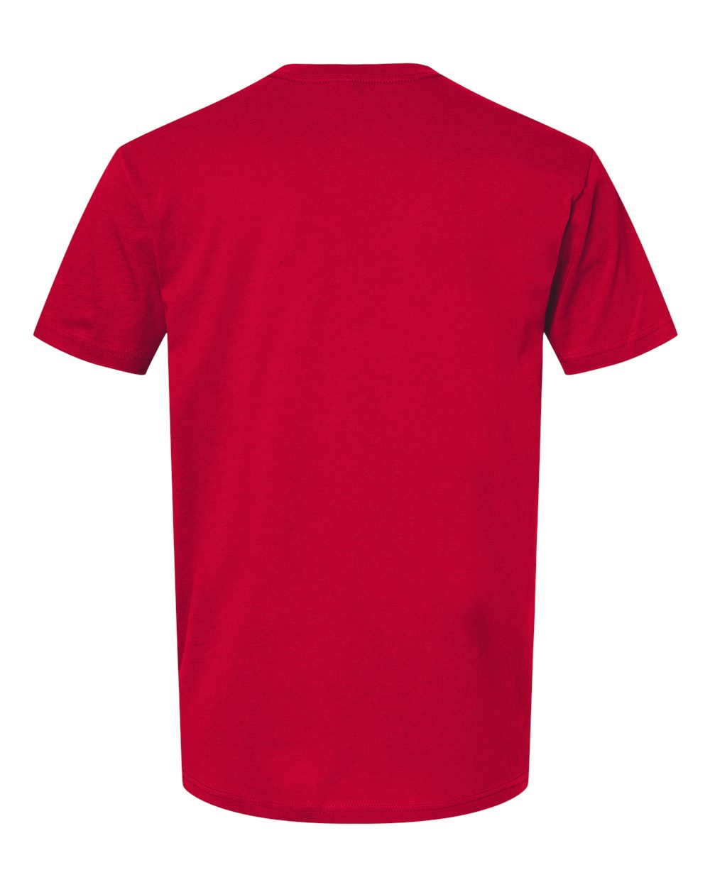Next Level 3600 Unisex Cotton Tee in Red, back