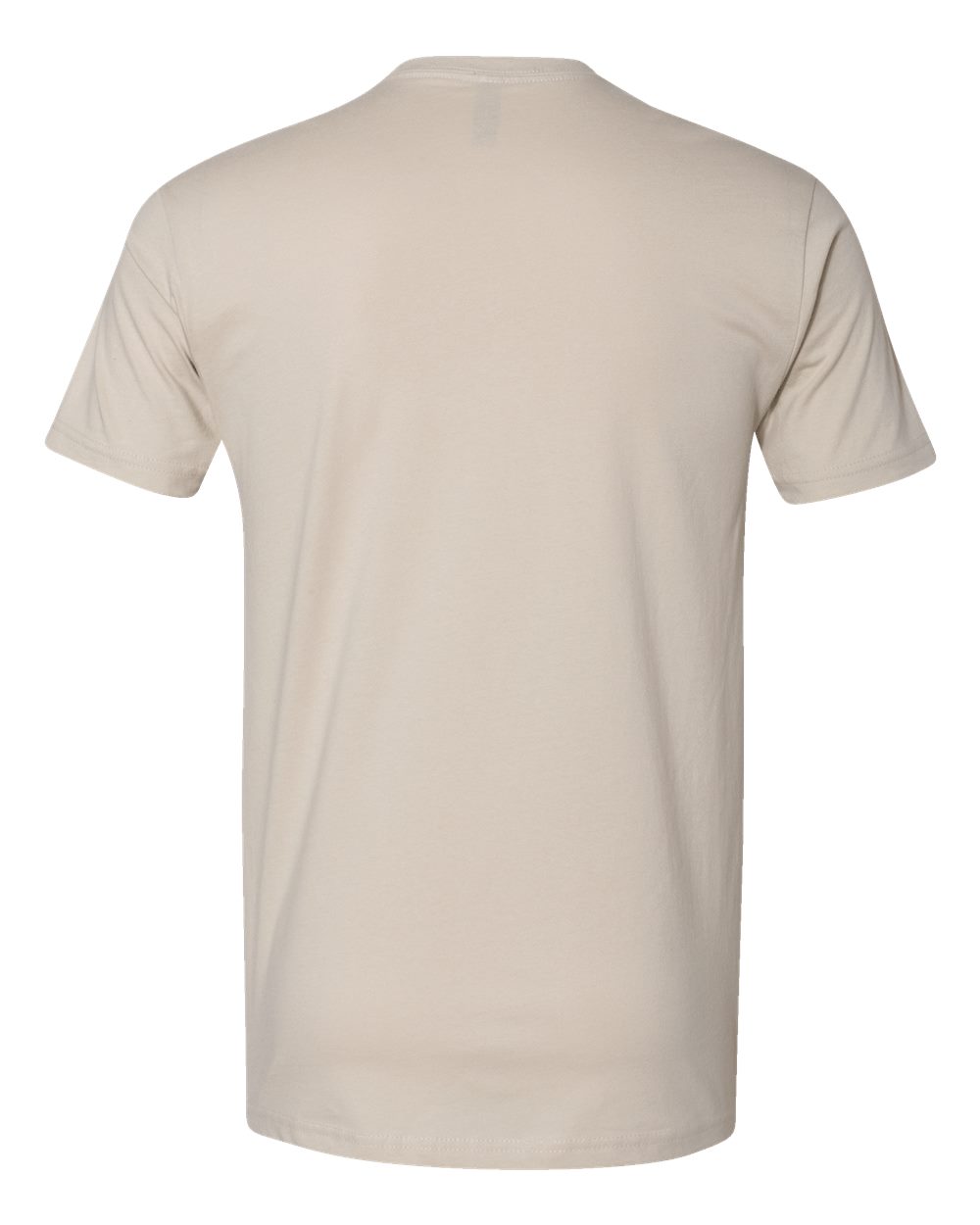 Next Level 3600 Unisex Cotton Tee in Sand, back