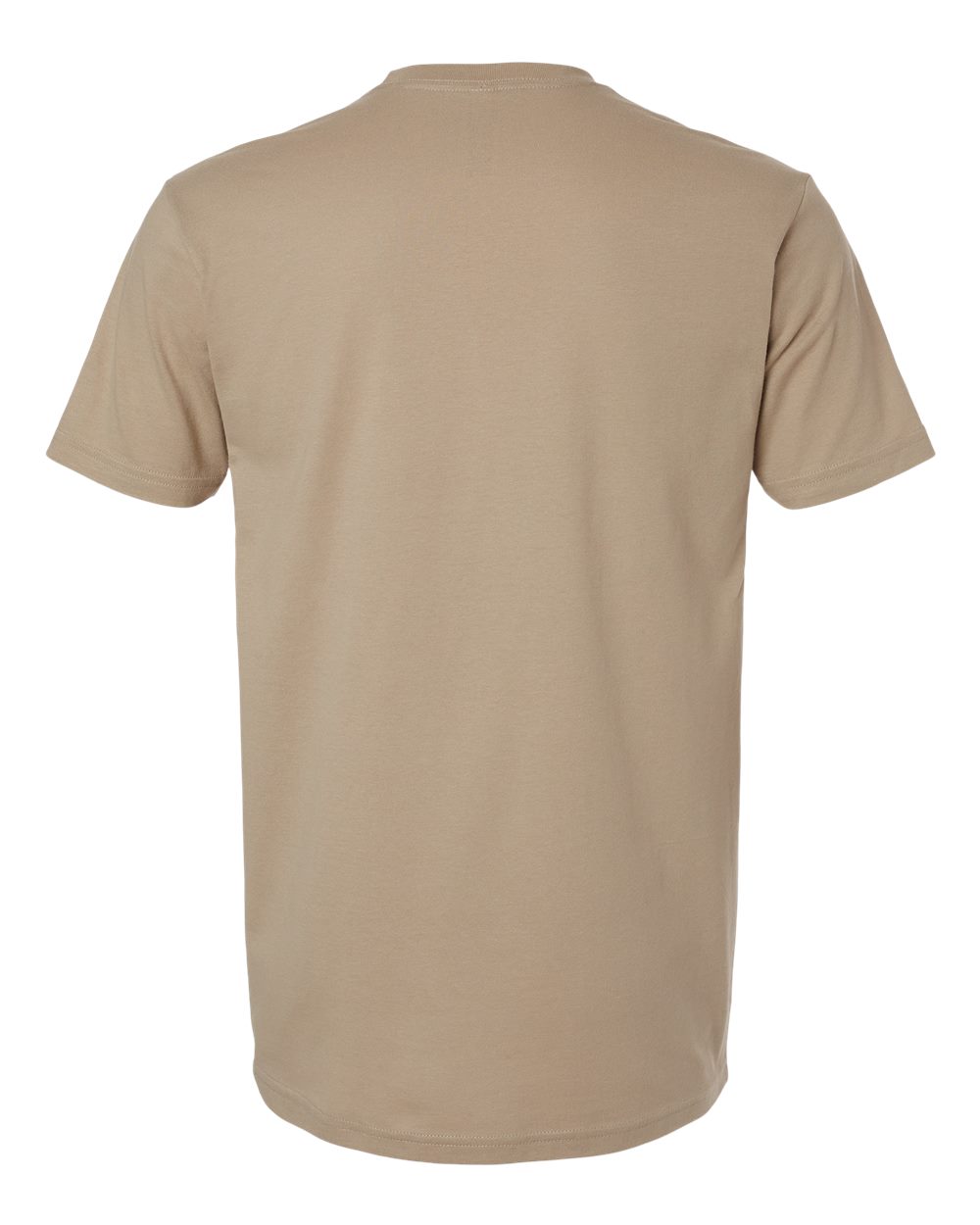 Next Level 3600 Unisex Cotton Tee in Tan, back