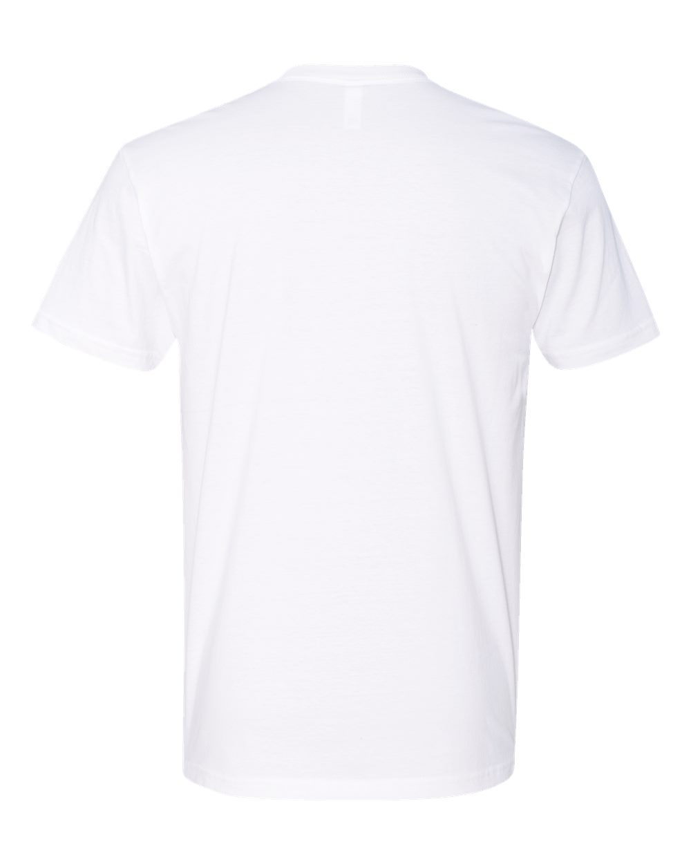 Next Level 3600 Unisex Cotton Tee in White, back