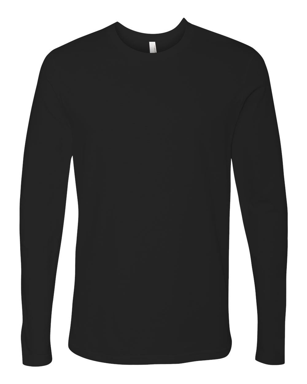 Next Level 3601 Unisex Cotton Long Sleeve Tee in Black
