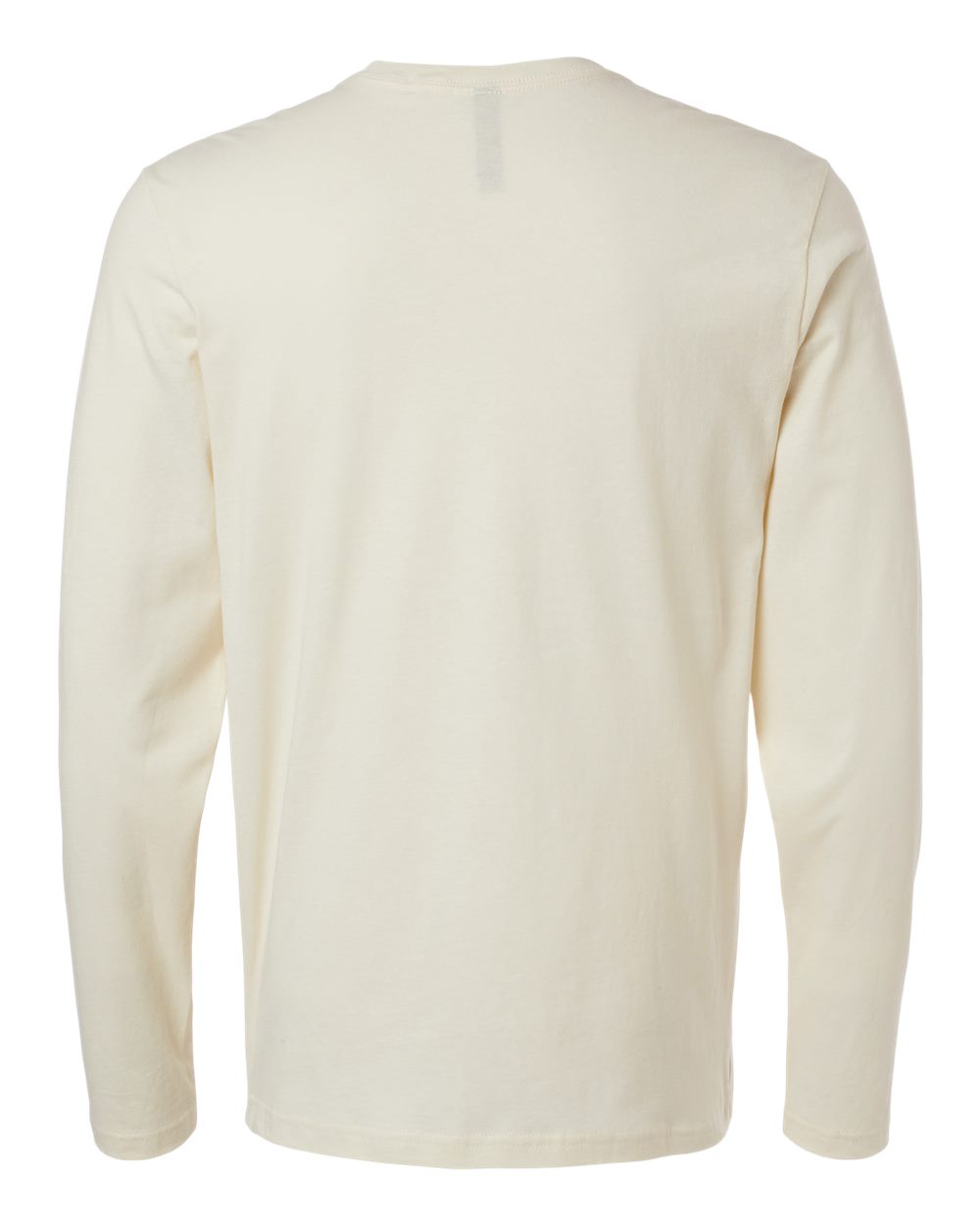 Next Level 3601 Unisex Cotton Long Sleeve Tee in Natural, back