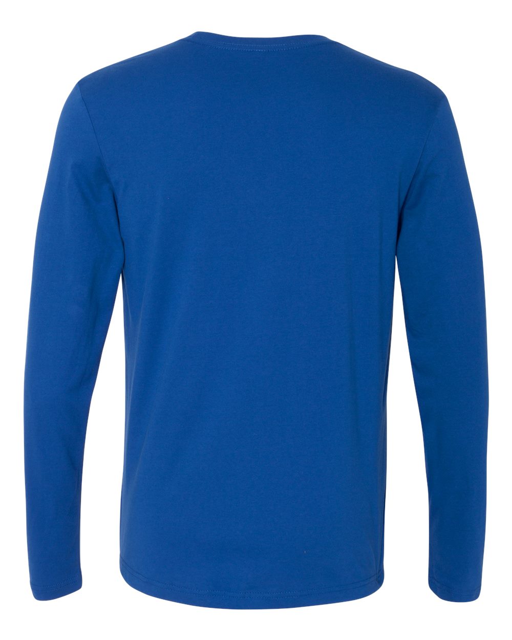 Next Level 3601 Unisex Cotton Long Sleeve Tee in Royal, back