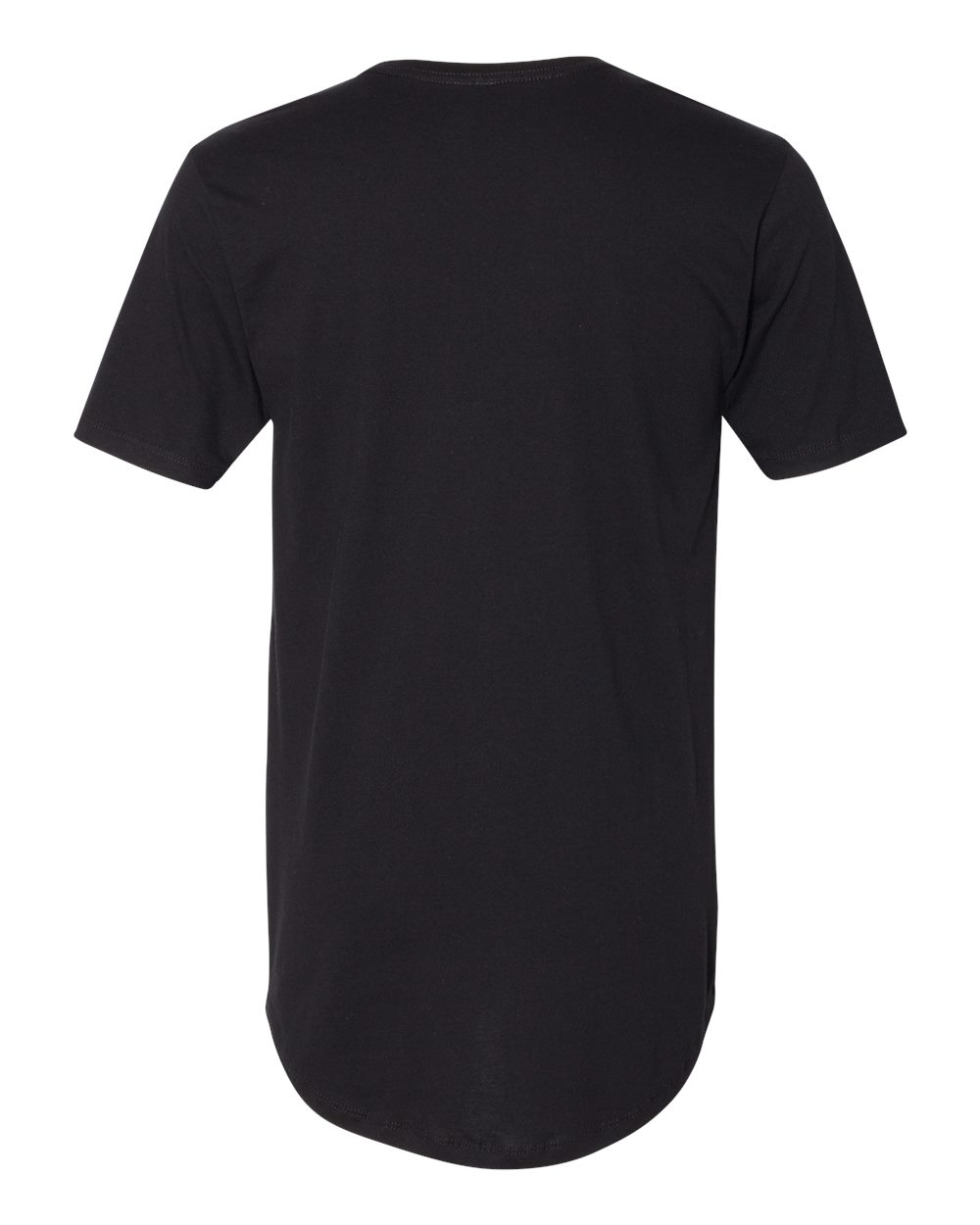 Next Level 3602 Unisex Cotton Long Body Tee in Black, back