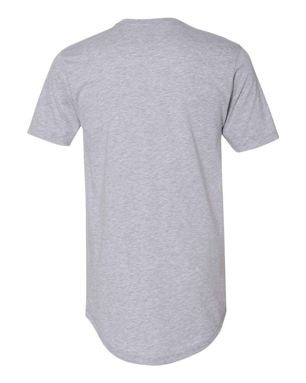 Next Level 3602 Unisex Cotton Long Body Tee in Heather Grey, back