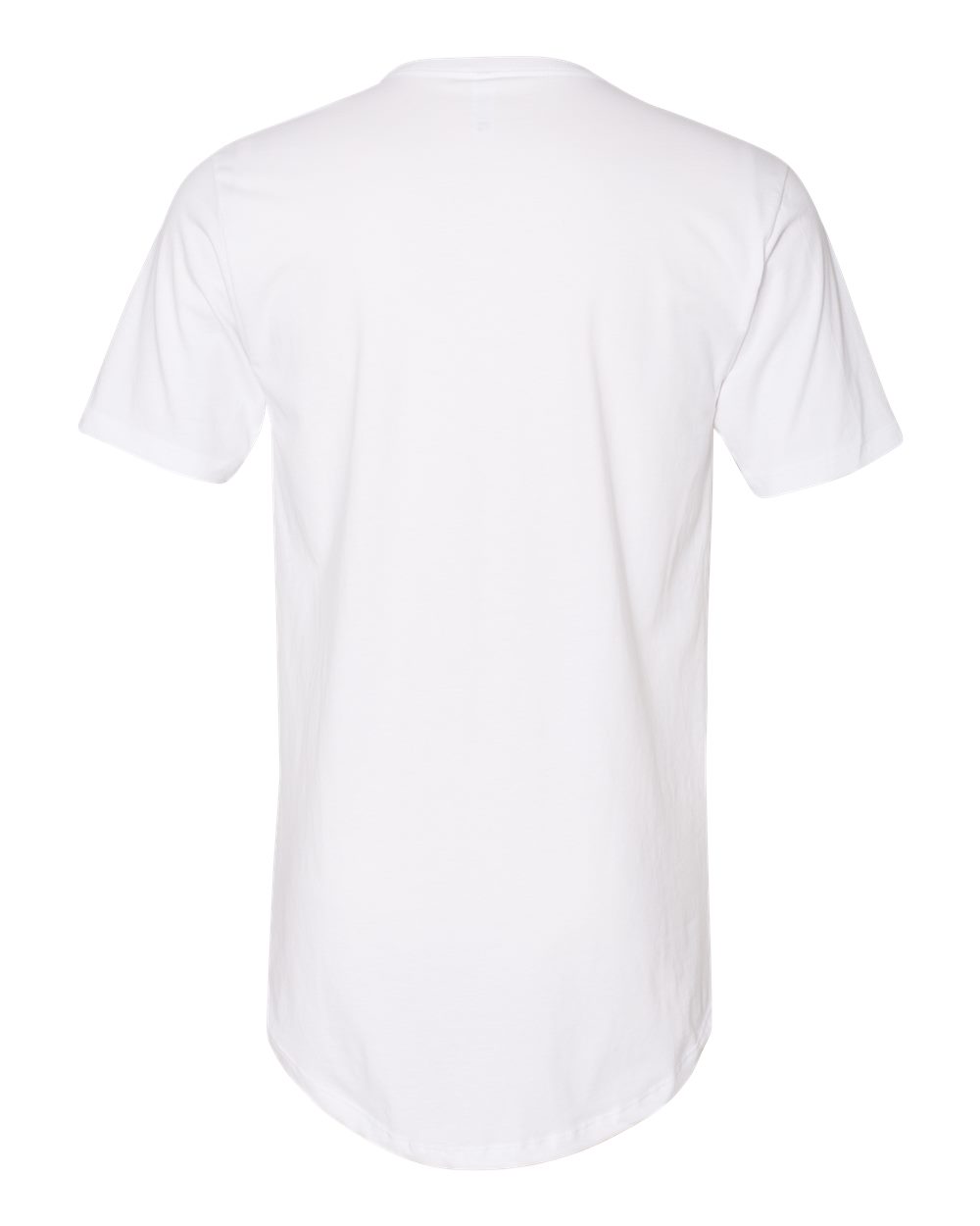 Next Level 3602 Unisex Cotton Long Body Tee in White, back