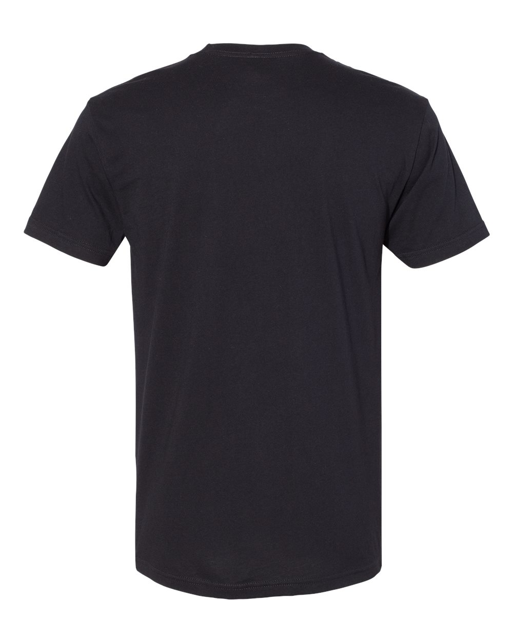 Next Level 3605 Unisex Cotton Pocket Tee in Black, back