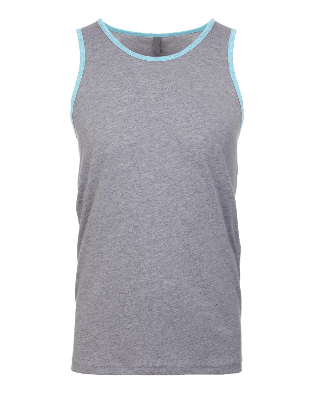 Next Level 3633 Unisex Cotton Tank in Heather Grey/ Cancun