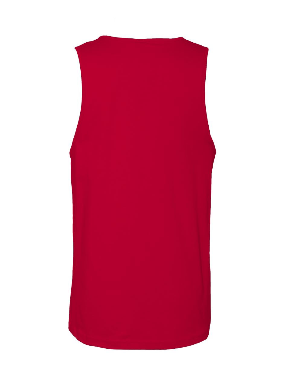 Next Level 3633 Unisex Cotton Tank in Red, back