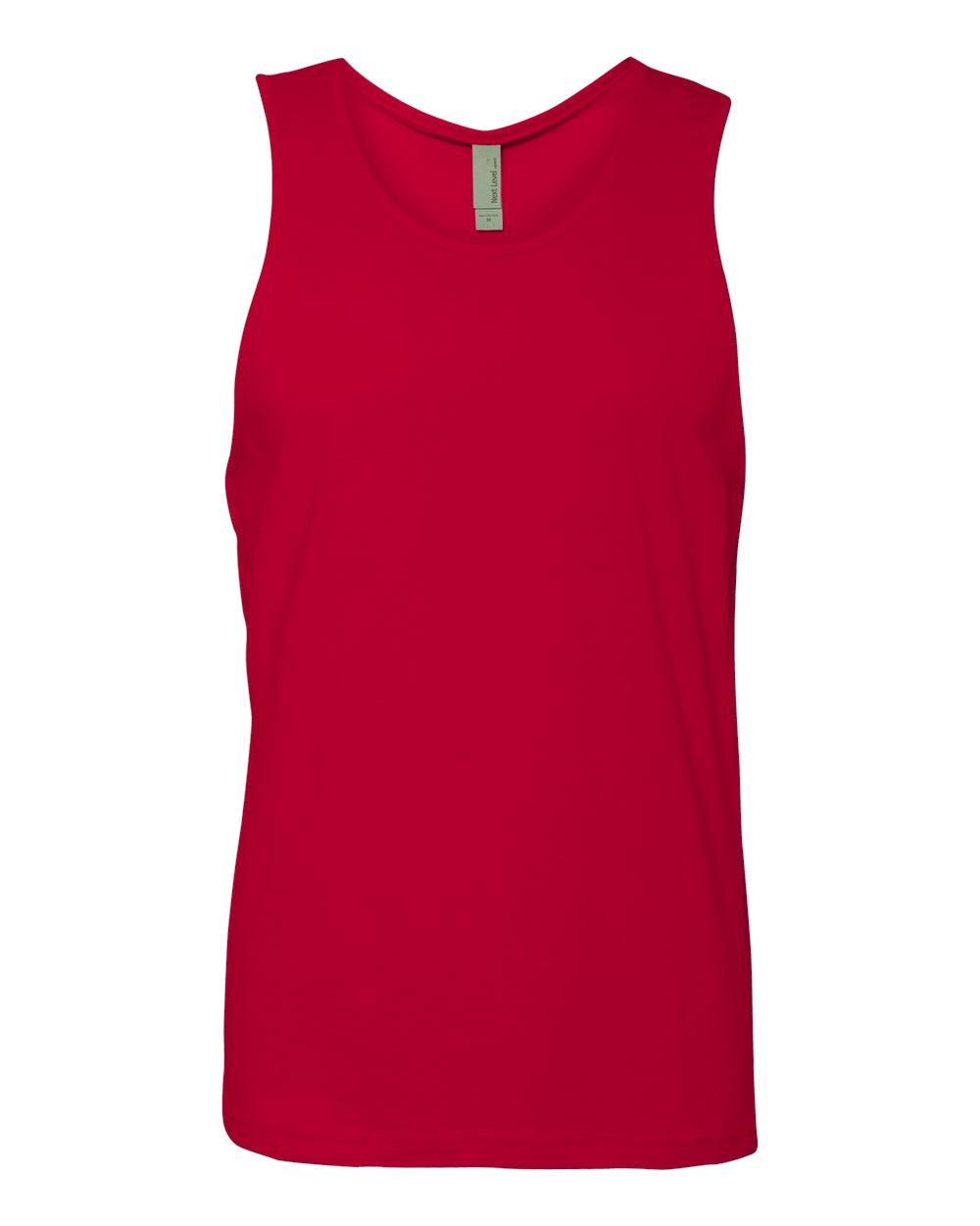 Next Level 3633 Unisex Cotton Tank in Red