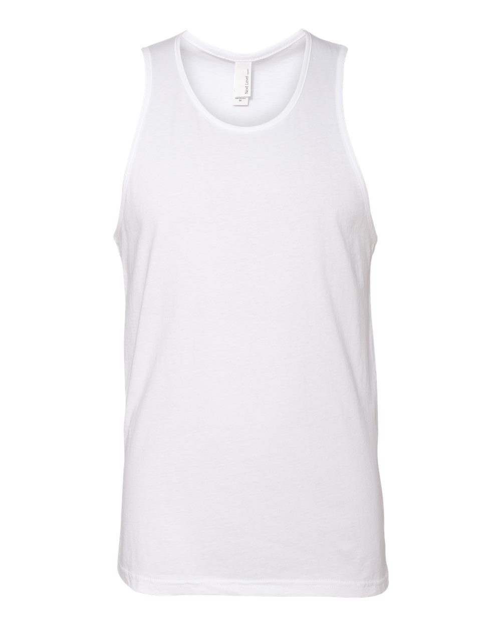 Next Level 3633 Unisex Cotton Tank in White