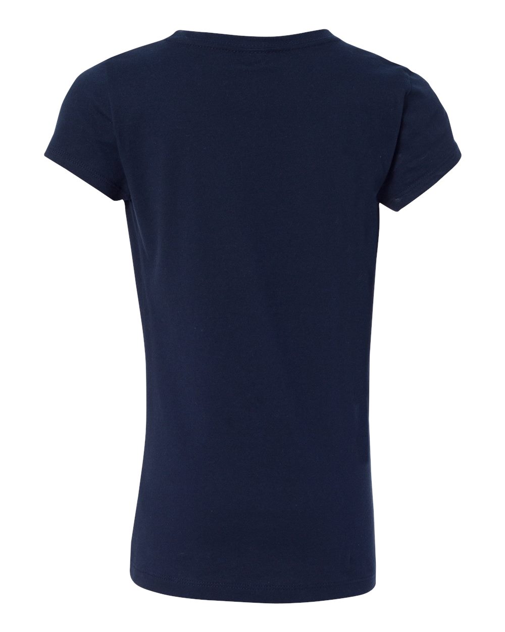 Next Level 3710 Girls’ Cotton Princess Tee in Midnight Navy, back