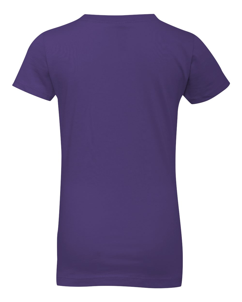Next Level 3710 Girls’ Cotton Princess Tee in Purple Rush, back