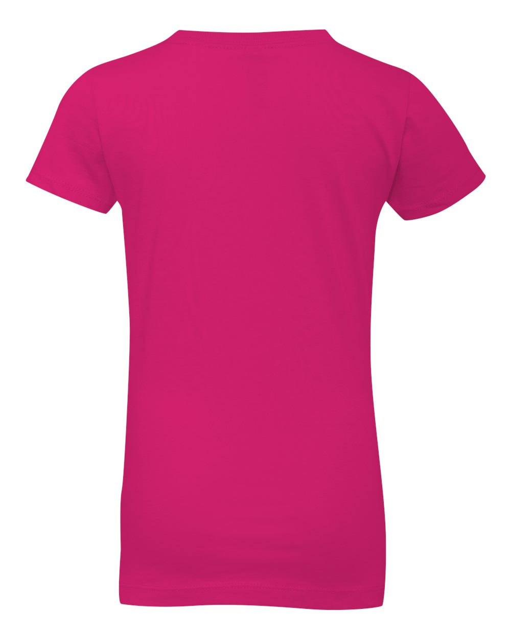 Next Level 3710 Girls’ Cotton Princess Tee in Raspberry, back