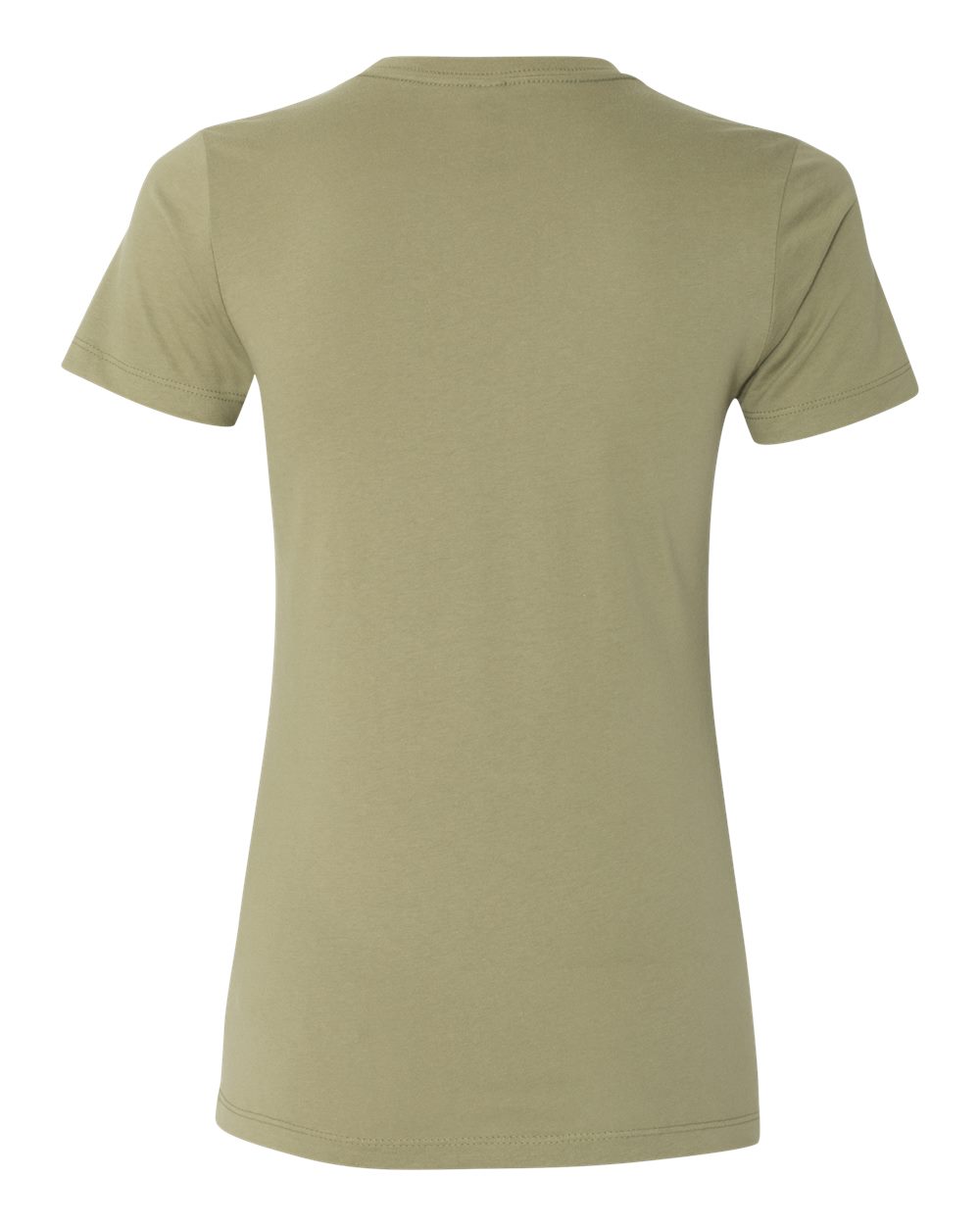 Next Level 3900 Women’s Cotton Tee in Light Olive, back