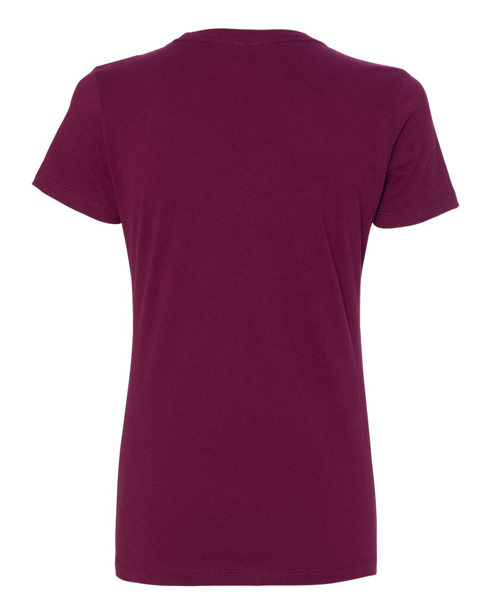 Next Level 3900 Women’s Cotton Tee in Maroon, back