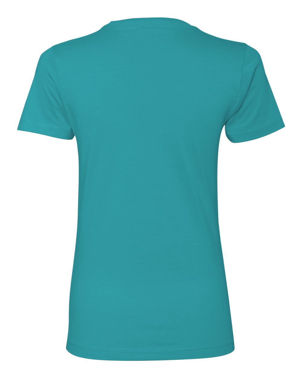 Next Level 3900 Women’s Cotton Tee in Tahiti Blue, back