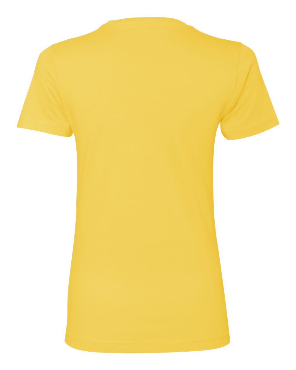 Next Level 3900 Women’s Cotton Tee in Vibrant Yellow, back