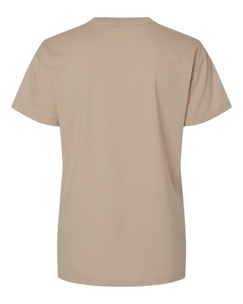 Next Level 3910 Women's Cotton Relaxed Tee in Tan, back