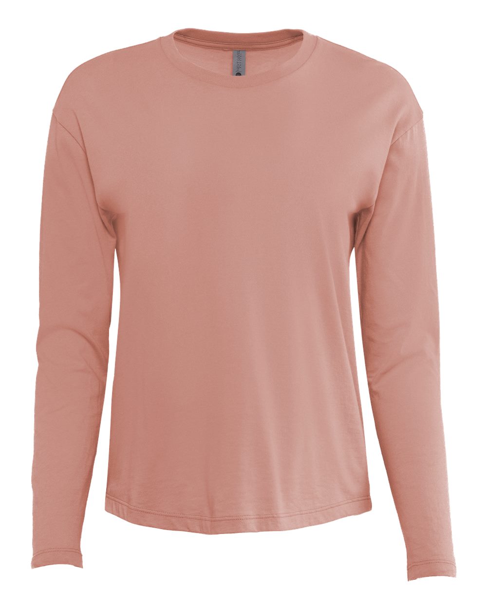 Next Level 3911 Women's Cotton Relaxed Long Sleeve Tee in Desert Pink
