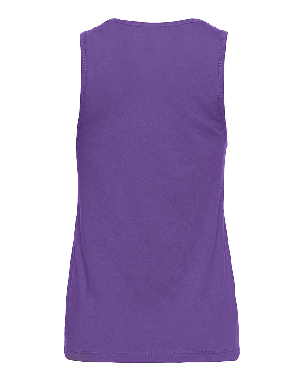 Next Level 3933 Women's Cotton Tank in Purple Rush, back