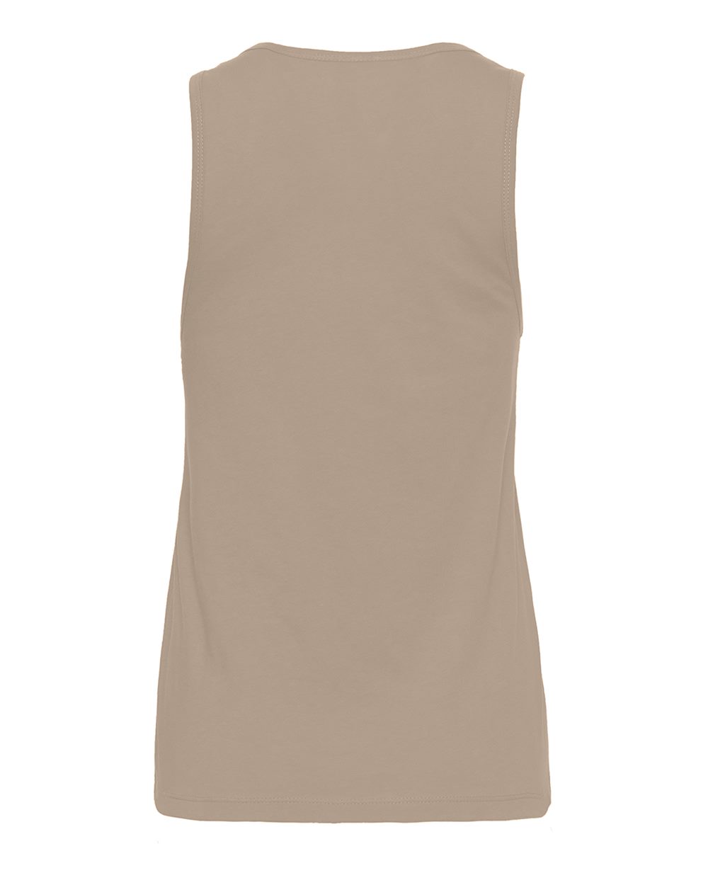 Next Level 3933 Women's Cotton Tank in Tan, back