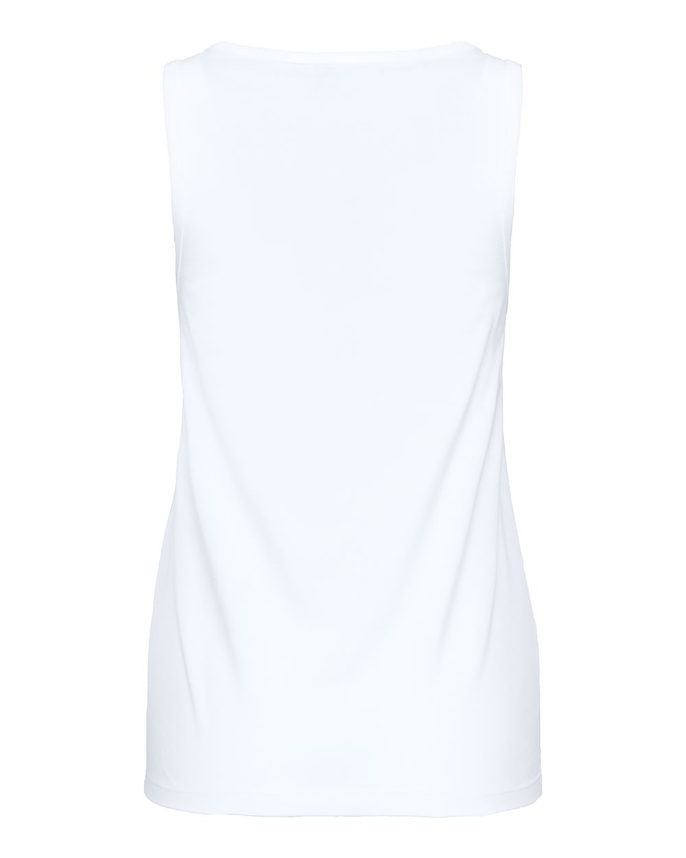 Next Level 3933 Women's Cotton Tank in White, back