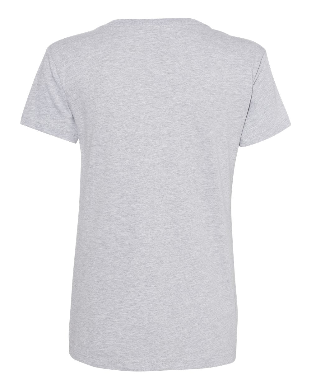 Next Level 3940 Women’s Cotton V-Neck Tee in Heather Grey, back