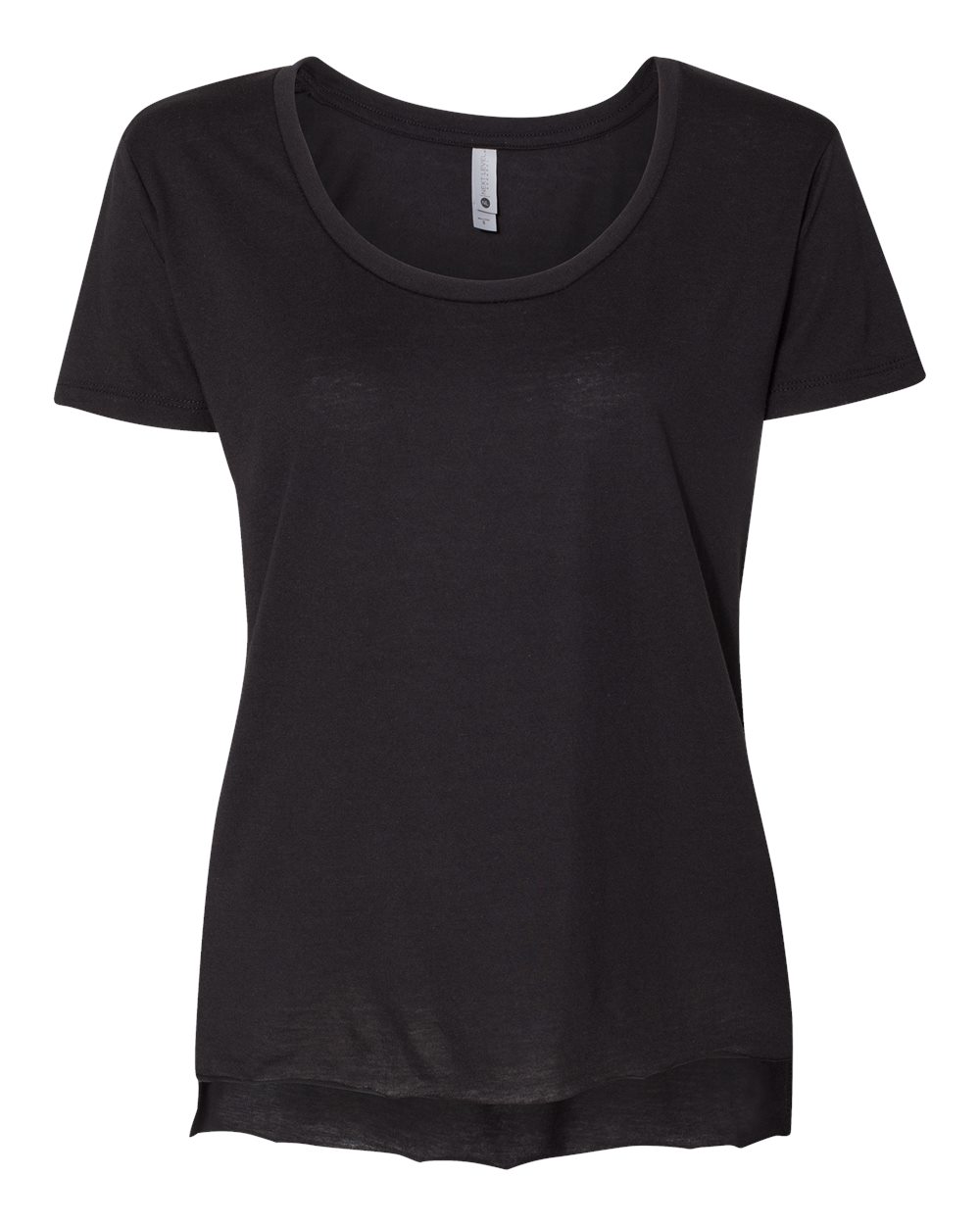 Next Level 5030 Women's Festival Scoop Neck Tee in Black