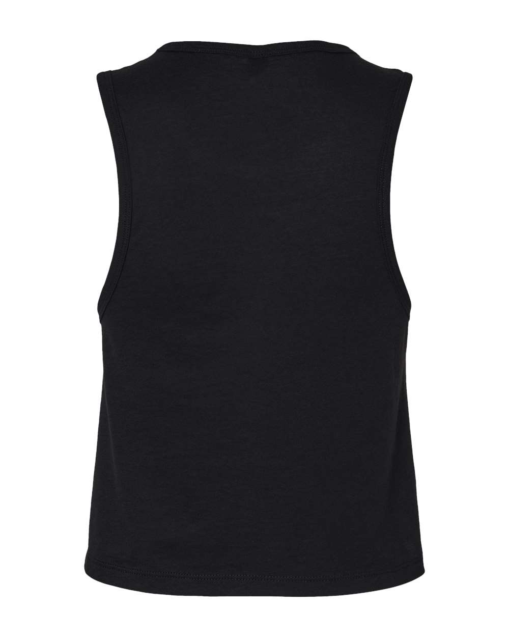Next Level 5083 Women's Festival Crop Tank in Black, back