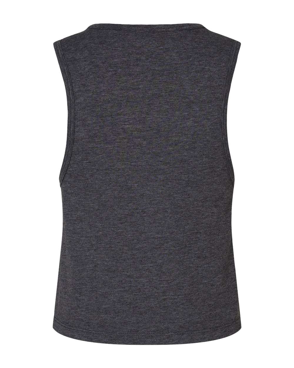 Next Level 5083 Women's Festival Crop Tank in Charcoal, back