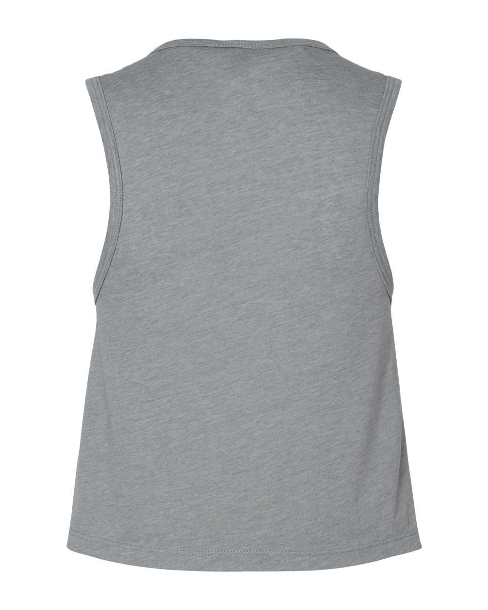 Next Level 5083 Women's Festival Crop Tank in Heather Grey, back