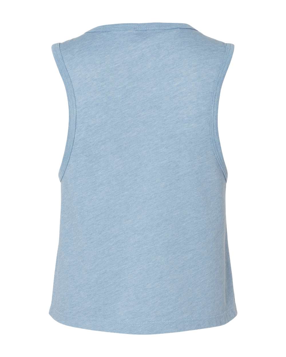 Next Level 5083 Women's Festival Crop Tank in Stonewash Denim, back