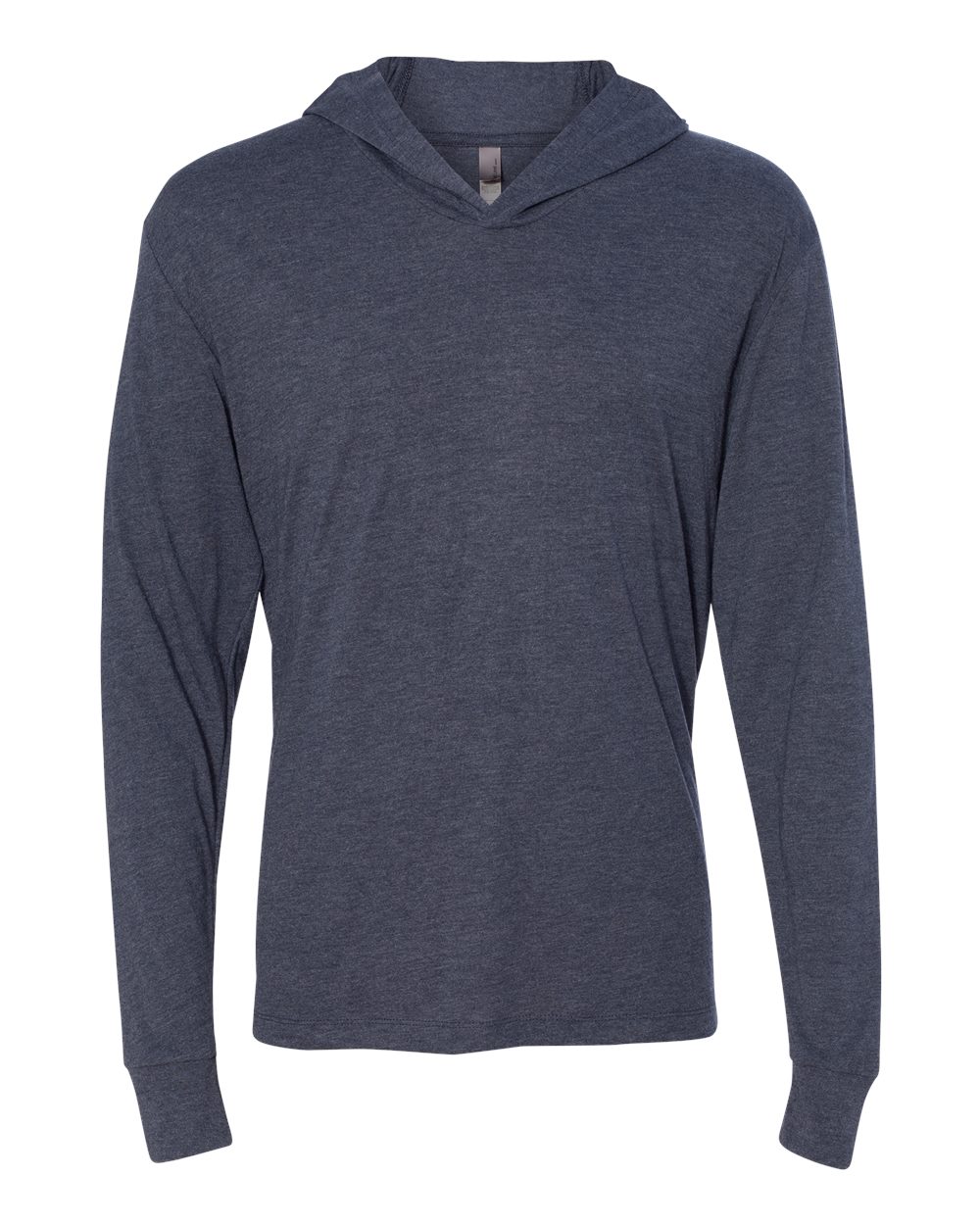 Next Level 6021 Unisex Triblend Hooded Long Sleeve Pullover Tee in Vintage Navy