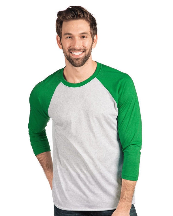 Next Level 6051 Unisex Triblend Three-Quarter Raglan Tee