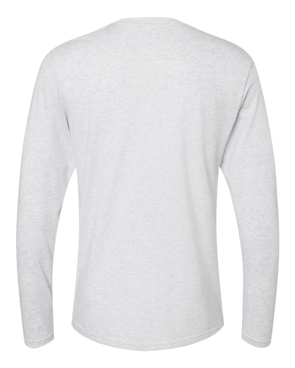 Next Level 6071 Unisex Triblend Long Sleeve Tee in Heather White, back