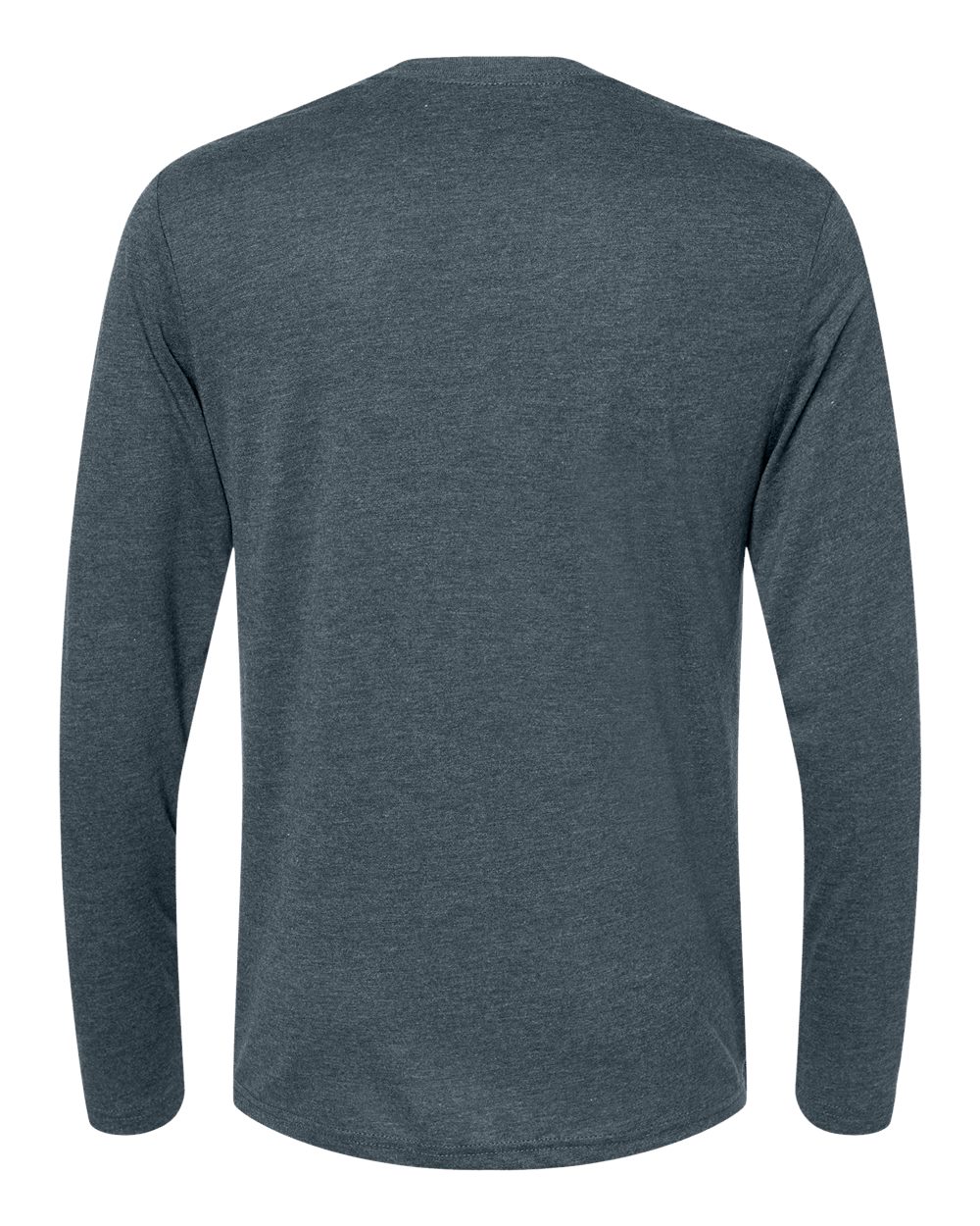 Next Level 6071 Unisex Triblend Long Sleeve Tee in Indigo, back