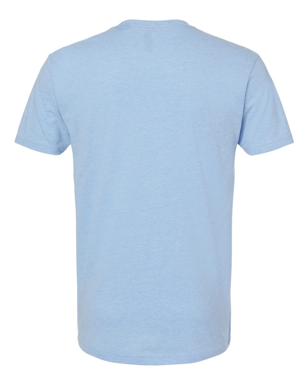 Next Level 6210 Unisex CVC Tee in Heather Columbia Blue, back